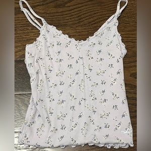 Hollister- light purple flower tank